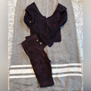 Women's Purple Activewear Set